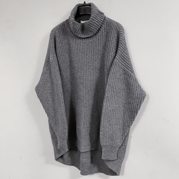 Givenchy Oversized Alpaca Wool Long Sleeve Rib Knit Turtleneck Sweater S M L XL - Picture 5 of 15